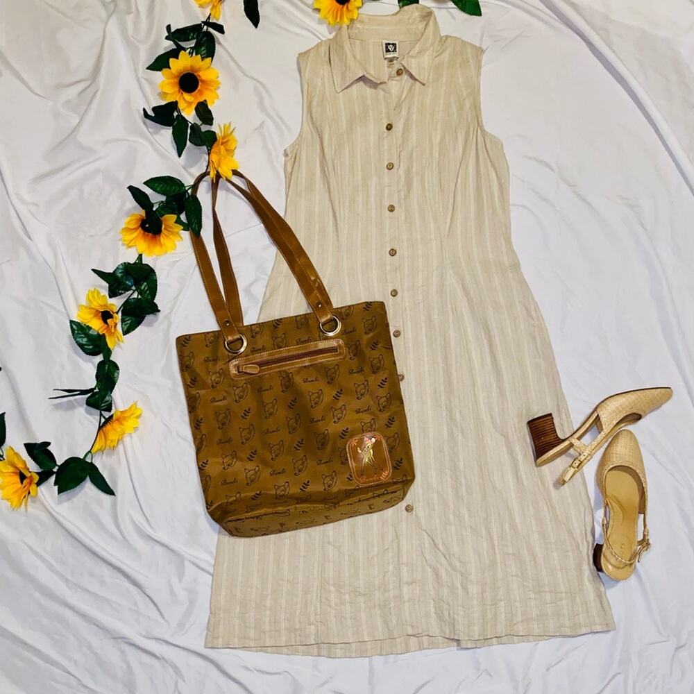 Sleeveless Cream Dress